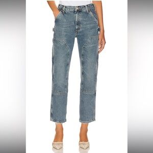 Agolde Blue Carpenter Straight-Leg Jeans